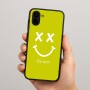 כיסוי בעיצוב אישי עם השם שלך לדגם - Samsung Galaxy A04 בעיצוב סמיילי