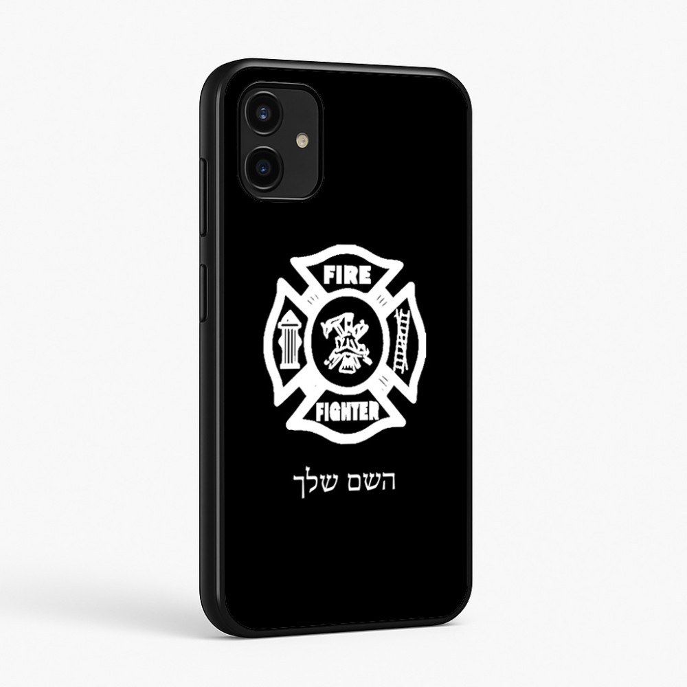 כיסוי בעיצוב אישי עם השם שלך לדגם - Samsung Galaxy A07 4G בעיצוב כבאי - תגית