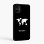 כיסוי בעיצוב אישי עם השם שלך לדגם - Samsung Galaxy A07 4G בעיצוב מפת העולם