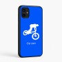 כיסוי בעיצוב אישי עם השם שלך לדגם - Samsung Galaxy A07 4G בעיצוב רוכב אופניים