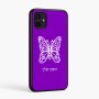 כיסוי בעיצוב אישי עם השם שלך לדגם - Samsung Galaxy A07 4G בעיצוב פרפר