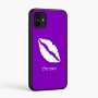 כיסוי בעיצוב אישי עם השם שלך לדגם - Samsung Galaxy A07 4G בעיצוב שפתיים - נשיקה