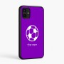 כיסוי בעיצוב אישי עם השם שלך לדגם - Samsung Galaxy A07 4G בעיצוב כדורגל כדור כדורגל