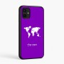 כיסוי בעיצוב אישי עם השם שלך לדגם - Samsung Galaxy A07 4G בעיצוב מפת העולם