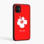 כיסוי בעיצוב אישי עם השם שלך לדגם - Samsung Galaxy A07 4G בעיצוב פרח היביסקוס