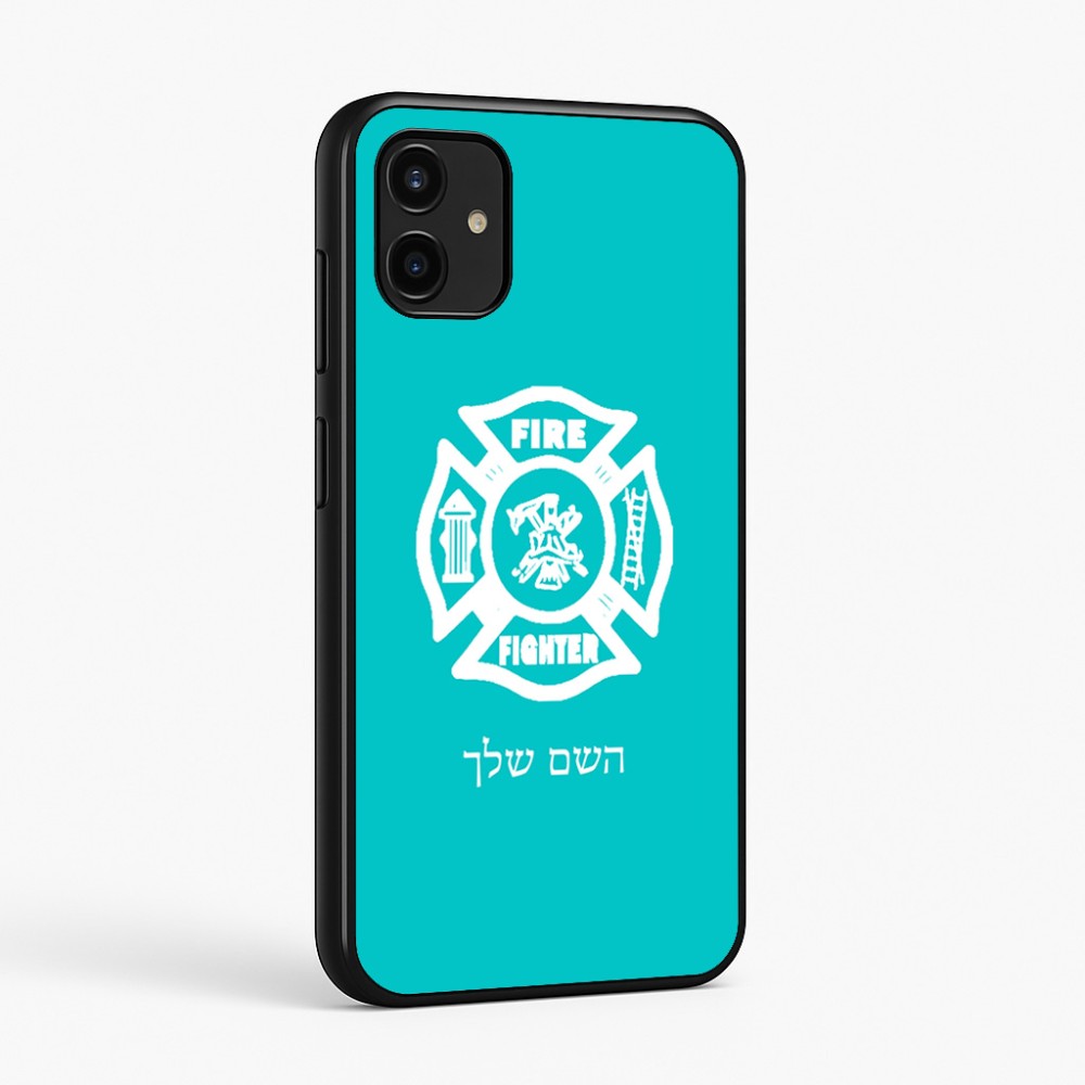 כיסוי בעיצוב אישי עם השם שלך לדגם - Samsung Galaxy A07 4G בעיצוב כבאי - תגית