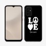 כיסוי בעיצוב אישי עם השם שלך לדגם - Samsung Galaxy A07 4G בעיצוב אהבה