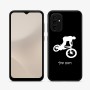 כיסוי בעיצוב אישי עם השם שלך לדגם - Samsung Galaxy A07 4G בעיצוב רוכב אופניים