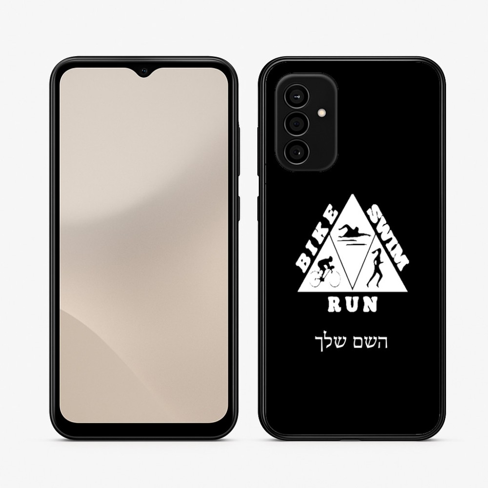 כיסוי בעיצוב אישי עם השם שלך לדגם - Samsung Galaxy A07 4G בעיצוב טריאתלון