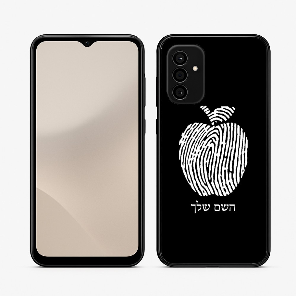 כיסוי בעיצוב אישי עם השם שלך לדגם - Samsung Galaxy A07 4G בעיצוב הדפס תפוח