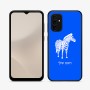 כיסוי בעיצוב אישי עם השם שלך לדגם - Samsung Galaxy A07 4G בעיצוב זברה