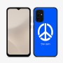 כיסוי בעיצוב אישי עם השם שלך לדגם - Samsung Galaxy A07 4G בעיצוב סמל השלום
