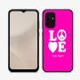 כיסוי בעיצוב אישי עם השם שלך לדגם - Samsung Galaxy A07 4G בעיצוב אהבה