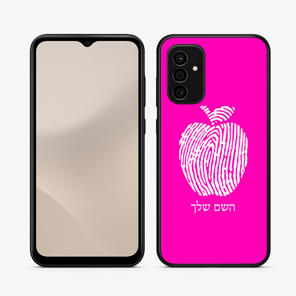 כיסוי בעיצוב אישי עם השם שלך לדגם - Samsung Galaxy A07 4G בעיצוב הדפס תפוח