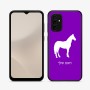 כיסוי בעיצוב אישי עם השם שלך לדגם - Samsung Galaxy A07 4G בעיצוב סוס