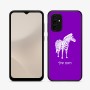 כיסוי בעיצוב אישי עם השם שלך לדגם - Samsung Galaxy A07 4G בעיצוב זברה