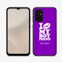 כיסוי בעיצוב אישי עם השם שלך לדגם - Samsung Galaxy A07 4G בעיצוב נשקי את חבר שלי