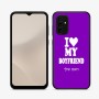 כיסוי בעיצוב אישי עם השם שלך לדגם - Samsung Galaxy A07 4G בעיצוב אוהבת את החבר שלי