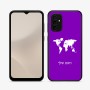 כיסוי בעיצוב אישי עם השם שלך לדגם - Samsung Galaxy A07 4G בעיצוב מפת העולם