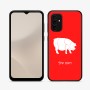 כיסוי בעיצוב אישי עם השם שלך לדגם - Samsung Galaxy A07 4G בעיצוב חזיר