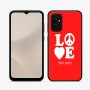 כיסוי בעיצוב אישי עם השם שלך לדגם - Samsung Galaxy A07 4G בעיצוב אהבה