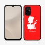 כיסוי בעיצוב אישי עם השם שלך לדגם - Samsung Galaxy A07 4G בעיצוב אהבת נשים