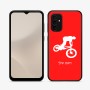 כיסוי בעיצוב אישי עם השם שלך לדגם - Samsung Galaxy A07 4G בעיצוב רוכב אופניים