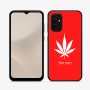 כיסוי בעיצוב אישי עם השם שלך לדגם - Samsung Galaxy A07 4G בעיצוב עלה מריחואנה - גראס