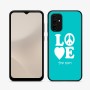 כיסוי בעיצוב אישי עם השם שלך לדגם - Samsung Galaxy A07 4G בעיצוב אהבה