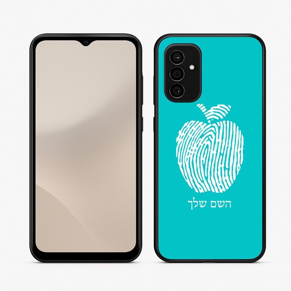 כיסוי בעיצוב אישי עם השם שלך לדגם - Samsung Galaxy A07 4G בעיצוב הדפס תפוח