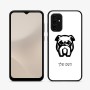 כיסוי בעיצוב אישי עם השם שלך לדגם - Samsung Galaxy A07 4G בעיצוב פרצוף בולדוג