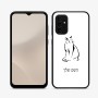 כיסוי בעיצוב אישי עם השם שלך לדגם - Samsung Galaxy A07 4G בעיצוב חתול