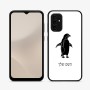 כיסוי בעיצוב אישי עם השם שלך לדגם - Samsung Galaxy A07 4G בעיצוב פינגווין