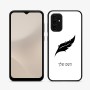 כיסוי בעיצוב אישי עם השם שלך לדגם - Samsung Galaxy A07 4G בעיצוב נוצת נוצה