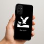 כיסוי בעיצוב אישי עם השם שלך לדגם - Samsung Galaxy A07 4G בעיצוב נשר אמריקאי