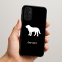 כיסוי בעיצוב אישי עם השם שלך לדגם - Samsung Galaxy A07 4G בעיצוב כלב