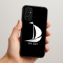 כיסוי בעיצוב אישי עם השם שלך לדגם - Samsung Galaxy A07 4G בעיצוב סירה
