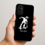 כיסוי בעיצוב אישי עם השם שלך לדגם - Samsung Galaxy A07 4G בעיצוב ילד סקייטבורד