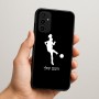 כיסוי בעיצוב אישי עם השם שלך לדגם - Samsung Galaxy A07 4G בעיצוב שחקנית כדורגל - אישה
