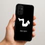 כיסוי בעיצוב אישי עם השם שלך לדגם - Samsung Galaxy A07 4G בעיצוב אישה מתאמנת