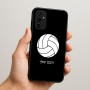 כיסוי בעיצוב אישי עם השם שלך לדגם - Samsung Galaxy A07 4G בעיצוב כדור כדורעף