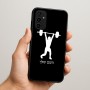 כיסוי בעיצוב אישי עם השם שלך לדגם - Samsung Galaxy A07 4G בעיצוב הרמת משקולות
