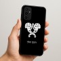 כיסוי בעיצוב אישי עם השם שלך לדגם - Samsung Galaxy A07 4G בעיצוב פרחי קרן