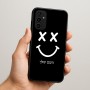 כיסוי בעיצוב אישי עם השם שלך לדגם - Samsung Galaxy A07 4G בעיצוב סמיילי