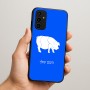 כיסוי בעיצוב אישי עם השם שלך לדגם - Samsung Galaxy A07 4G בעיצוב חזיר