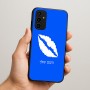 כיסוי בעיצוב אישי עם השם שלך לדגם - Samsung Galaxy A07 4G בעיצוב שפתיים - נשיקה