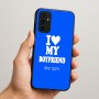 כיסוי בעיצוב אישי עם השם שלך לדגם - Samsung Galaxy A07 4G בעיצוב אוהבת את החבר שלי