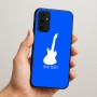 כיסוי בעיצוב אישי עם השם שלך לדגם - Samsung Galaxy A07 4G בעיצוב גיטרה