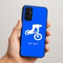 כיסוי בעיצוב אישי עם השם שלך לדגם - Samsung Galaxy A07 4G בעיצוב רוכב אופניים
