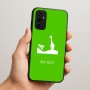 כיסוי בעיצוב אישי עם השם שלך לדגם - Samsung Galaxy A07 4G בעיצוב ג'ירפה באפריקה